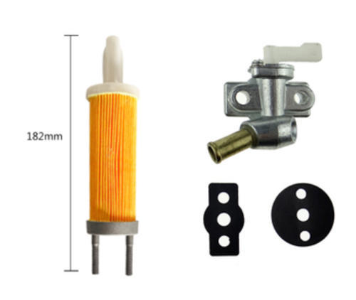 Fuel Tank Filter+Petcock+Gasekts Kit For China Model 186F 188F 190F 192F 9-12HP Small Air Cooled Diesel Engine