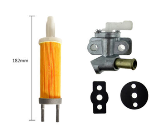 Fuel Tank Filter+Petcock+Gasekts Kit Type B For China Model 186F 188F 190F 192F 9-12HP Small Air Cooled Diesel Engine