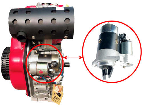 Big Power 1.6KW 12V 8T. Start Motor For Model 192F 195F 198F 1100F Single Cylinder Small Air Cooled Diesel Engine