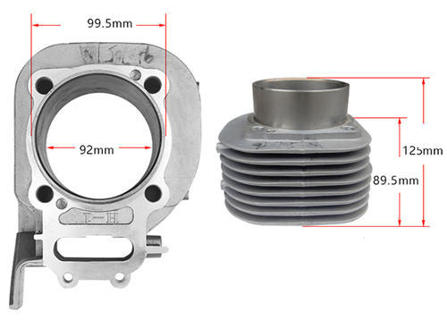 Split Cylinder Block Type A For Model 192F 12HP 499cc Small Air Cooled Diesel Engine