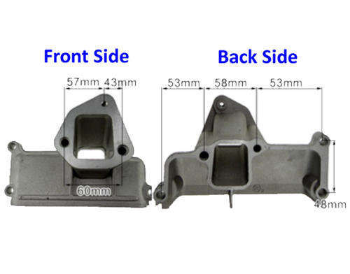 Intake/Inlet Manifold Connector For Model 192F 12HP 499cc Small Air Cooled Diesel Engine