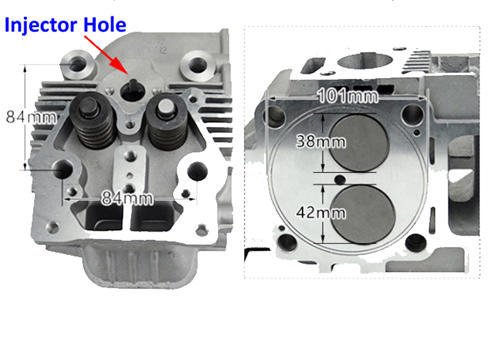 Cylinder Head Assy. W/ Valves Springs Assembled For Model 192F 12HP 499cc Small Air Cooled Diesel Engine