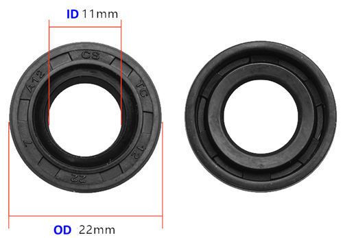 2XPCS Crankshaft Oil Seal Fits for China Model 1E32 34 36 32-36CC 02 Stroke Small Air Cooled Gasoline Engine