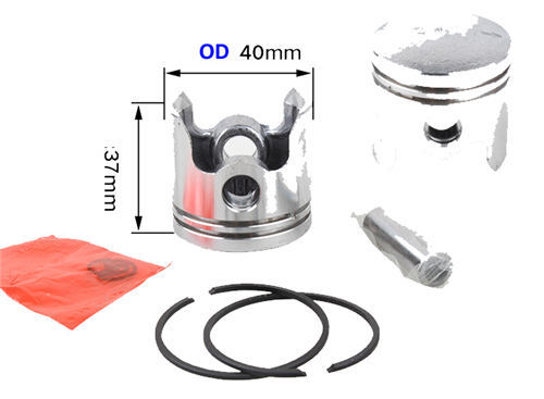 Piston And Rings Kit Fits for China Model 1E40F-5 43CC 02 Stroke Small Air Cooled Gasoline Engine