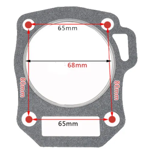 5XPCS Head Gaskets For China Model 168FD 3HP Small Air Cool Diesel Engine