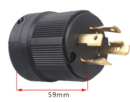 US Type 30A 260V 450V 4 Pin Plug Fits For 5KW-8KW Small Gasoline Brush Generator Set