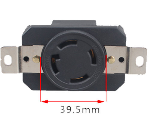 US Type 30A 260V 450V 4 Pin Hole Socket Fits For 5KW-8KW Small Gasoline Brush Generator Set