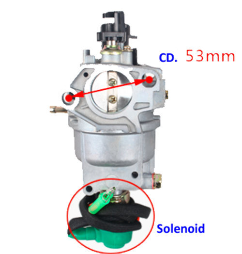 Automatic Choke Type Carburetor Assy. With Solenoid Fits For 5-8KW Small Gasoline Brush Generator Set