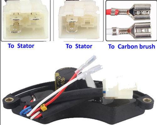 Equal Power 220V/380V Double Voltage AVR W/. 7 Wires Regulator Fits For 5KW-8KW Small Gasoline Brush Generator Set