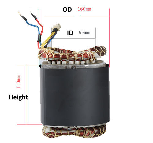 100% Copper Wire Winding Stator 2500W Fits For 2.5KW Small Gasoline Brush Generator Set