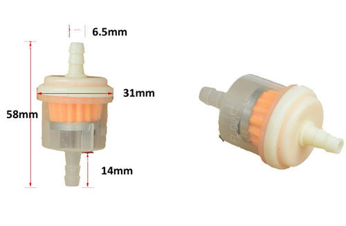 5XPCS Fuel Line Filter Fits For Almost All GX160 GX200 GX140 2KW/5KW/8KW Small Gasoline Generator Set