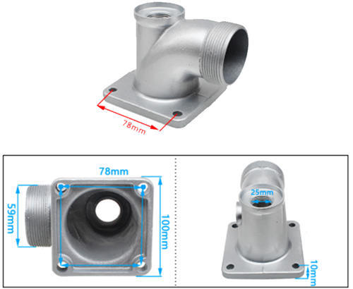 Aluminum Outlet Port Seat Approx. 78MM CD. Hole Fits Most GX200 168F 170F 163CC-212CC Engine Powered Water Pump Set