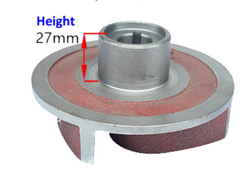 High Boss Type Iron Impeller With 18MM Dia. Hole Fits On GX160 GX200 168F 170F M18 Threaded Shaft  2In./3In. Aluminum Water Pump