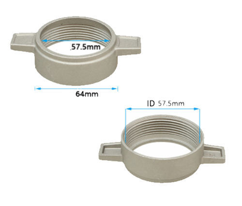 2" to  1.5" Converter Hose Pipe Connector Nut Rubber Seal Kit For Inlet/Exhaust Fits For GX160 GX200 168F 170F Powered 2Inch Aluminum Water Pump