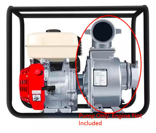 50mm Inlet/Outlet Port Dia. 2" Self-Priming Alu. Pump Assy. Fits On GX160 GX200 168F 170F Type Engine W/.18MM Threaded Shaft