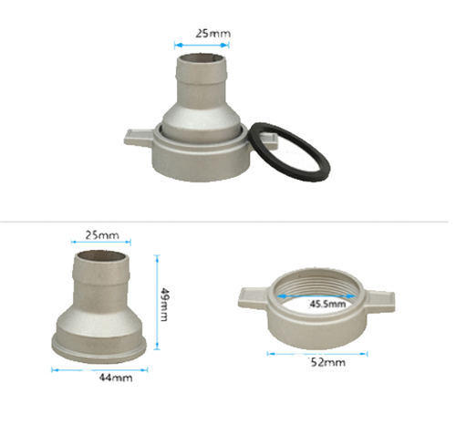 Aluminum Converter Kit 1.5" to 1". Hose Connector Pipe Seat Nut Kit For Inlet Or Outlet Connection Fits 1.5inch Small Gas Water Pump