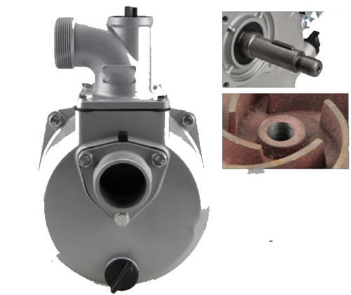 50mm Inlet/Outlet Port Dia. 2" Self-Priming Alu. Pump Assy. Fits On GX160 GX200 168F 170F Type Engine W/.18MM Threaded Shaft