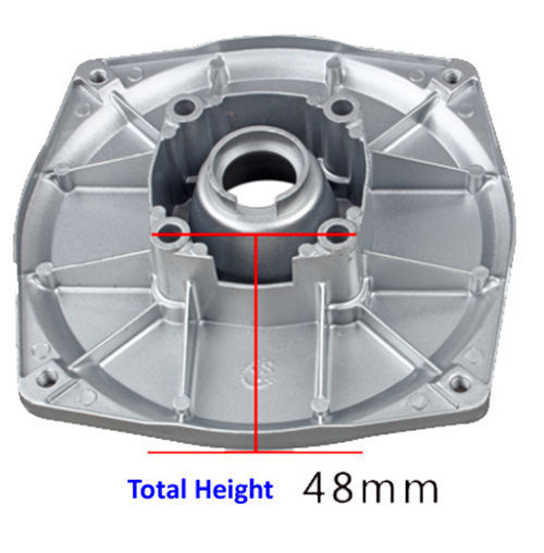 2" Pump Cover(Type 1) Mtg. Hole CD. 65MM Fits For GX160 GX200 168F 170F Type Engine Key Shaft Powered 2 In. Aluminum Water Pump Set