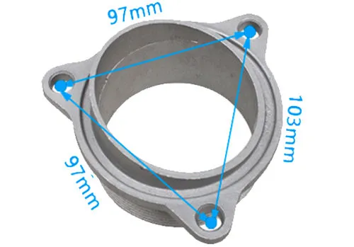 3&quot; Pump Inlet Port(Type 1) Fits For GX160 GX200 168F 170F Type Engine Powered 3 In. Aluminum Water Pump Set