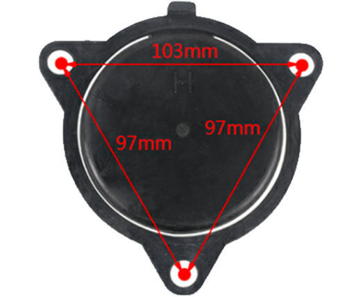 2XPCS 3" Pump Single Way Water Valve(103x97x97mm) For GX160 GX200 168F 170F Type Engine Powered 3Inch Aluminum Water Pump