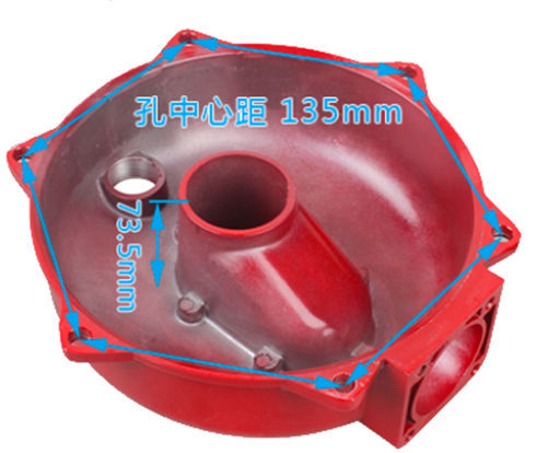 Pump Housing Body Fits For GX160 GX200 168F 170F Type Engine Powered 2Inch Single-Impeller Model High Lift Water Pump