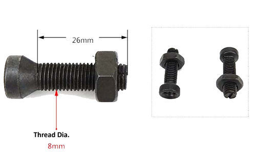 2XPCS Valve Ajusting Bolts Kit Fits For Changchai Or Simiar R165 R170 3HP-4HP Small Single Cylinder Water Cool Diesel Engine