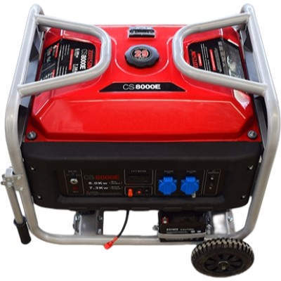 WSE8500E 8KW 8000W Open-Frame Type Electric Start Gasoline Brush Generator For Home Or Outdoor Purpose