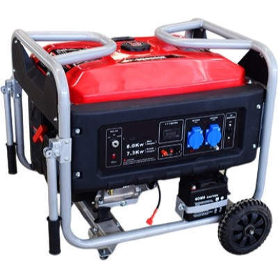 WSE8500E 8KW 8000W Open-Frame Type Electric Start Gasoline Brush Generator For Home Or Outdoor Purpose