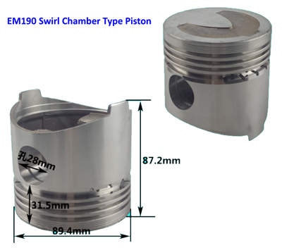 em190 swirl chamber piston kit