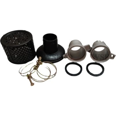Water Filter Plastic Mesh+Coupling+Port Connector Kit For Universal 2 In. (50mm) Aluminum Water Pump Set