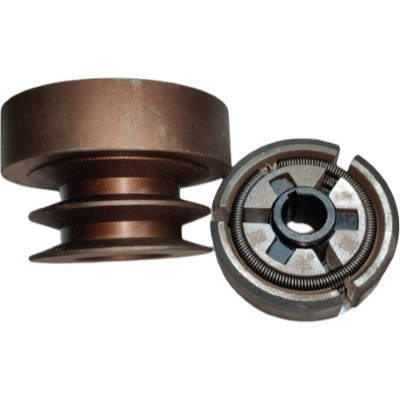 Centrifugal Pulley Belt Iron Clutch 20MM Hole Dia. Double Groove Fits For 168F 170F GX160 GX200 Gasoline Engine