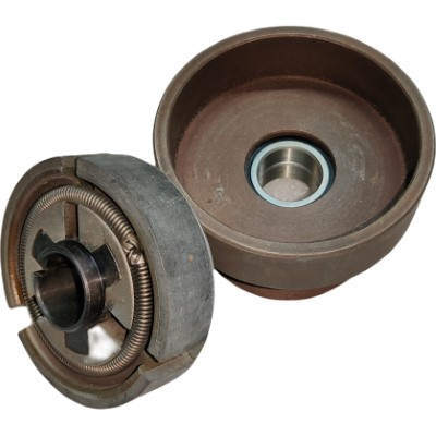 Centrifugal Pulley Belt Iron Clutch 25MM Hole Dia. Double Groove Fits For 188F 190F 192F GX390 GX420 Or More Gasoline Engine