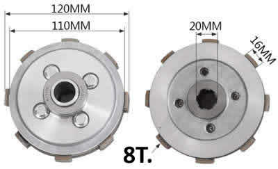 Clutch Drum Type B For 178F 186F 188F 192F 105 135 Model Diesel Power Tiller Cultivator Parts