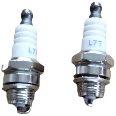 2XPCS Spark Plug L7T For Universal 2 Stroke Small Gasoline Chainsaw/ Brush Cutter Engine