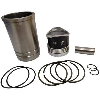 Cylinder Liner(Sleeve) & Piston Kit(6PC Set) For Laidong LD KM130 Single Cylinder 4 Stroke Water Cool Diesel Engine