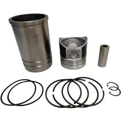 Cylinder Liner(Sleeve) & Piston Kit(6PC Set) For Laidong LD KM130 Single Cylinder 4 Stroke Water Cool Diesel Engine