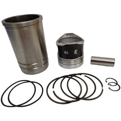 Cylinder Liner(Sleeve) &amp; Piston Kit(6PC Set) For Laidong LD KM130 Single Cylinder 4 Stroke Water Cool Diesel Engine