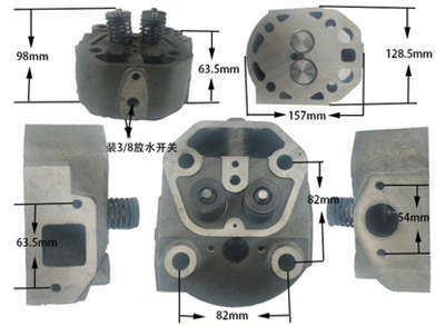 Cylinder Head Complete(Direct Injection Model) With Valves Springs Assembled For Changchai Changfa Or Similar R180 Single Cylinder 4 Stroke Water Cool Diesel Engine