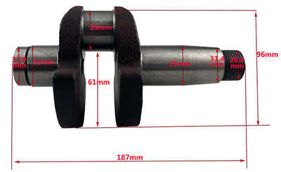 Crankshaft(Model A) Fits Changchai Changfa Jintan Or Similar R165 R170 R170A 3HP 4HP Single Cylinder Water Cool Diesel Engine