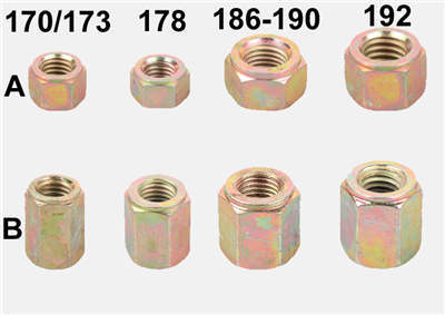 Cylinder Head Screw Nuts (A+B) Kit Fits For China Model 170F 173F 4HP 5HP 211 247CC Small Air Cooled Diesel Engine