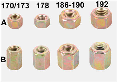 Cylinder Head Screw Nuts (A+B) Kit Fits For China Model 170F 173F 4HP 5HP 211 247CC Small Air Cooled Diesel Engine