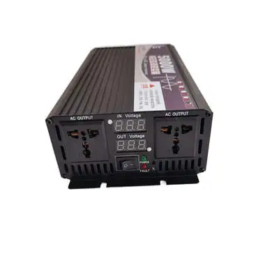 DC 12V To AC 110V Pure Sine Wave Power Inverter 5000W With Digital Display And 2 Sockets