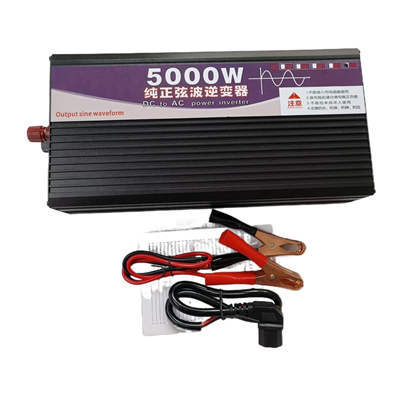 DC 48V To AC 110V Pure Sine Wave Power Inverter 5000W With Digital Display And 2 Sockets