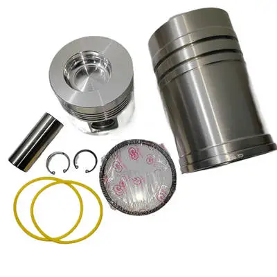 Cylinder Liner Sleeve With Piston And Rings Kit (6 PC Set) Fits For Changchai Changfa or Similar ZS1115 Direct Injection Single Cylinder Water Cool Diesel Engine