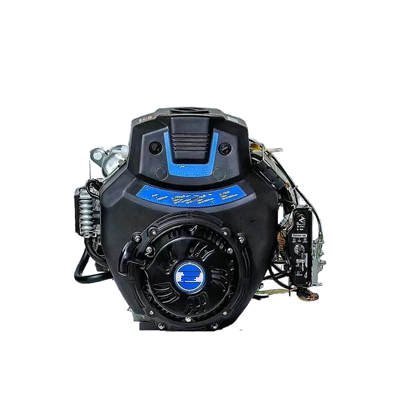 WSE-R740 740CC 15KW V-Twin Double Cylinder Horizontal Shaft Gasoline Engine Used For Generator, Water Pump, Boat ,Cleaning Machine, Ride On Lawnmover Etc
