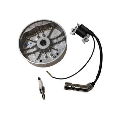Cast Aluminum Flywheel & Ignition Coil Kit Fits Clone GX160 GX200 GX210 Clone 160CC 196CC 212CC 230CC Non-Hemi Type Race Kart Engine
