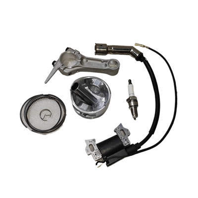 Ignition Coil & Spark Plug & Piston+Connecting Rod Kit Fits 168F GX200 Clone 68MM Bore 6.5HP 196CC Gasoline Engine