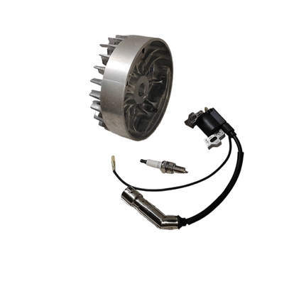 Cast Aluminum Flywheel & Ignition Coil Kit Fits Clone GX160 GX200 GX210 Clone 160CC 196CC 212CC 230CC Non-Hemi Type Race Kart Engine