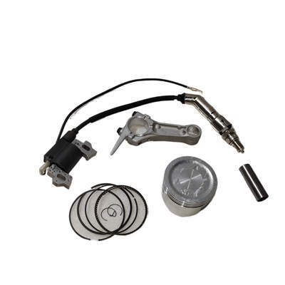Ignition Coil & Spark Plug & Piston+Connecting Rod Kit Fits 168F GX200 Clone 68MM Bore 6.5HP 196CC Gasoline Engine