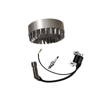 Cast Aluminum Flywheel & Ignition Coil Kit Fits Clone GX160 GX200 GX210 Clone 160CC 196CC 212CC 230CC Non-Hemi Type Race Kart Engine